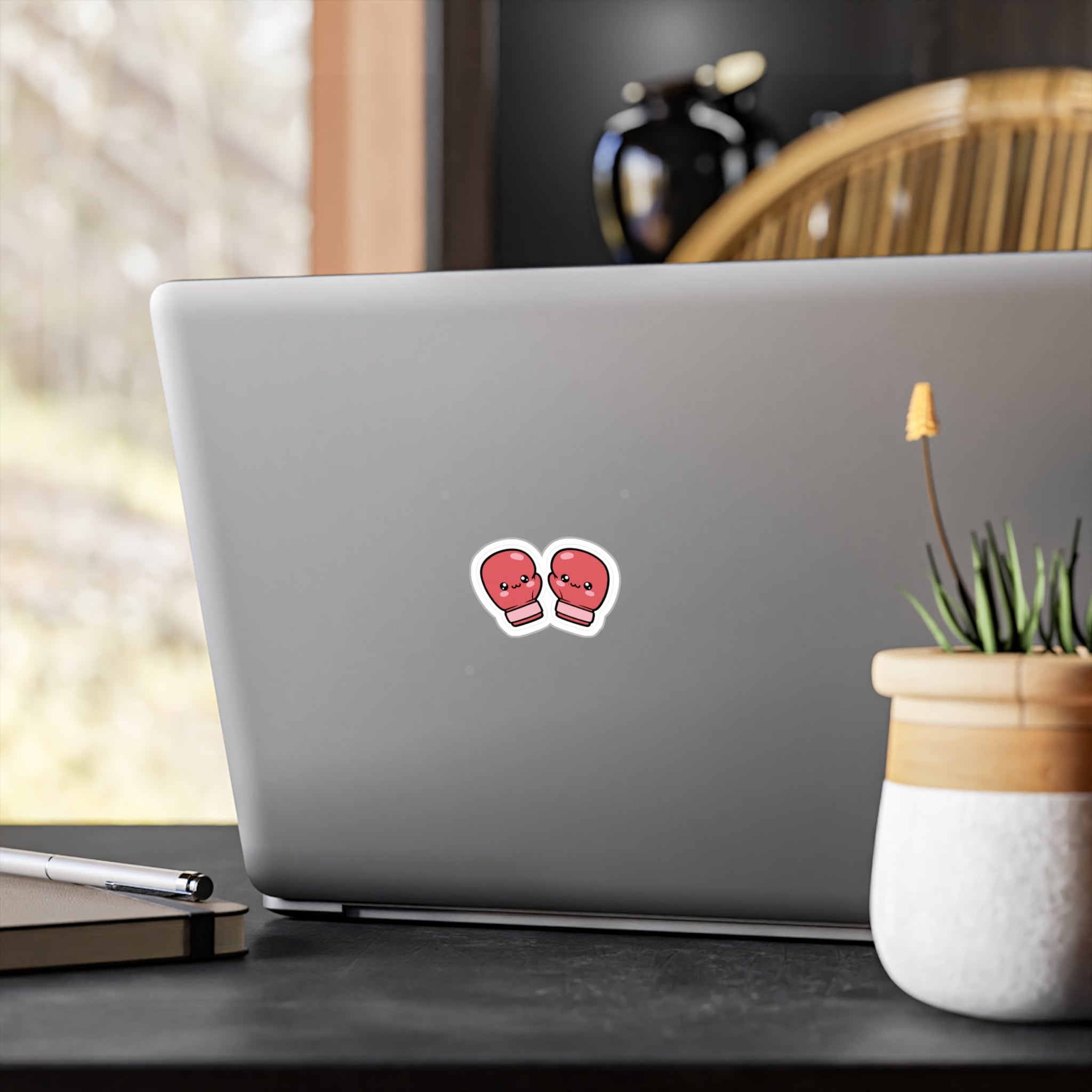 Cute Kawaii Boxing Gloves Sticker | Kiss-Cut Laptop Decal