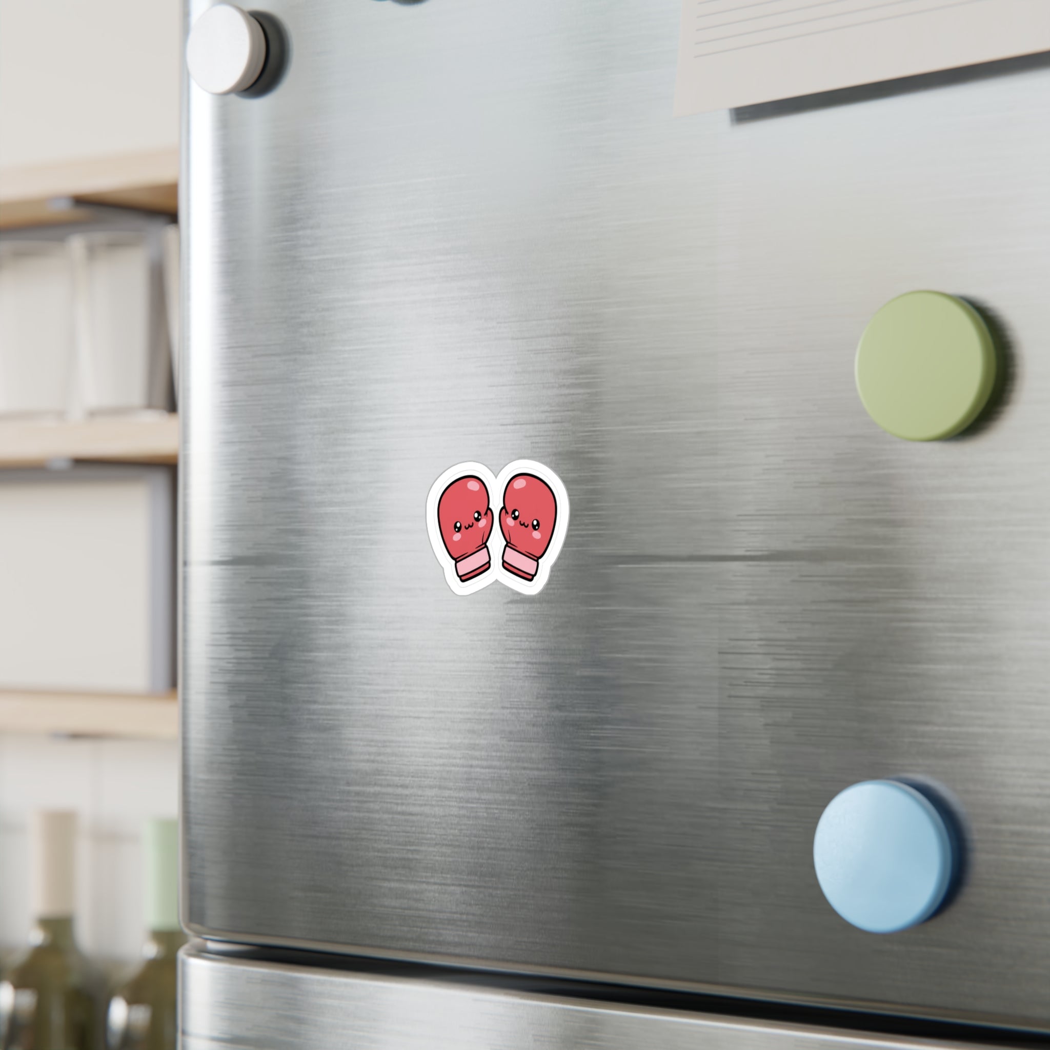Cute Kawaii Boxing Gloves Sticker | Kiss-Cut Laptop Decal
