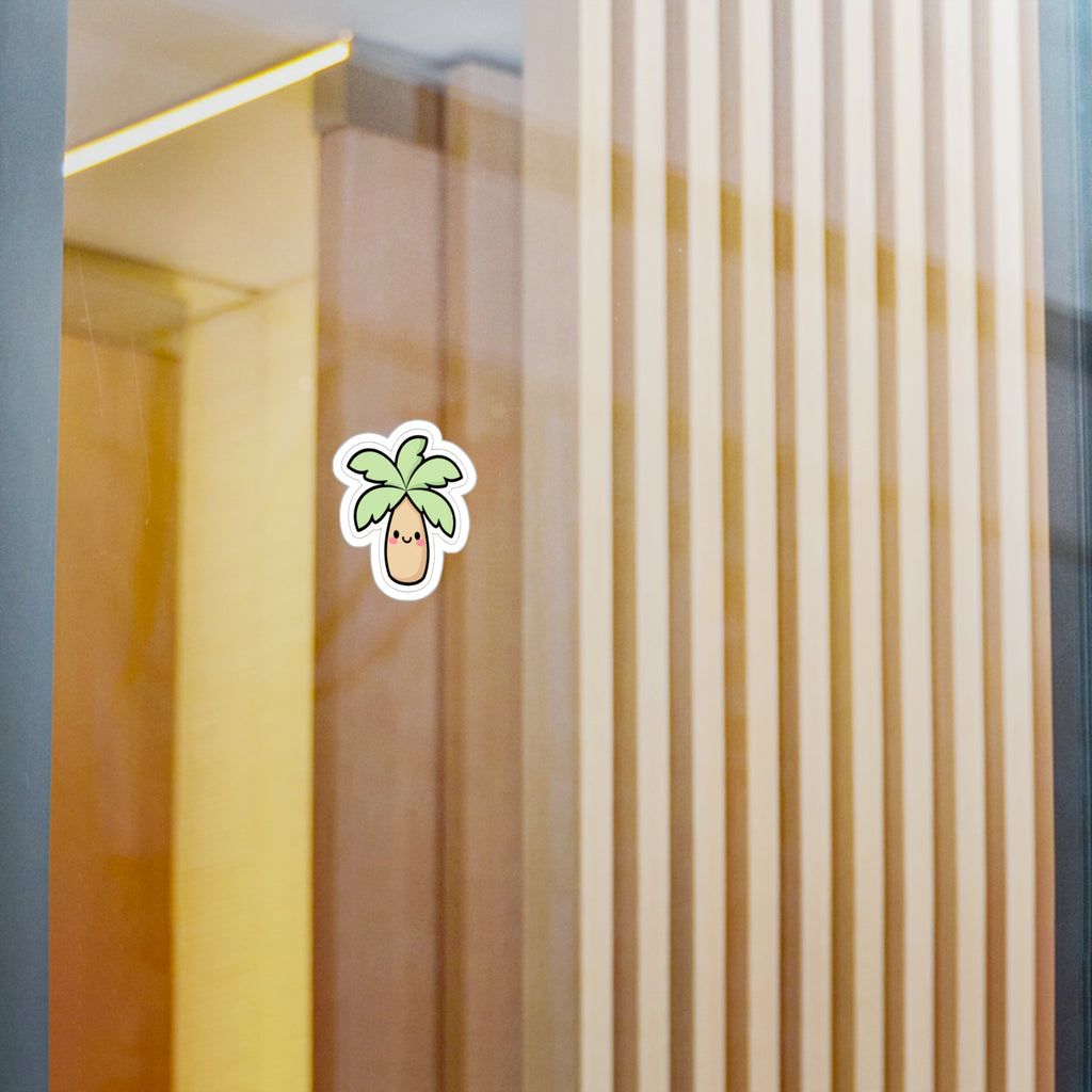 Cute Kawaii Palm Tree Sticker | Tropical Laptop Decal