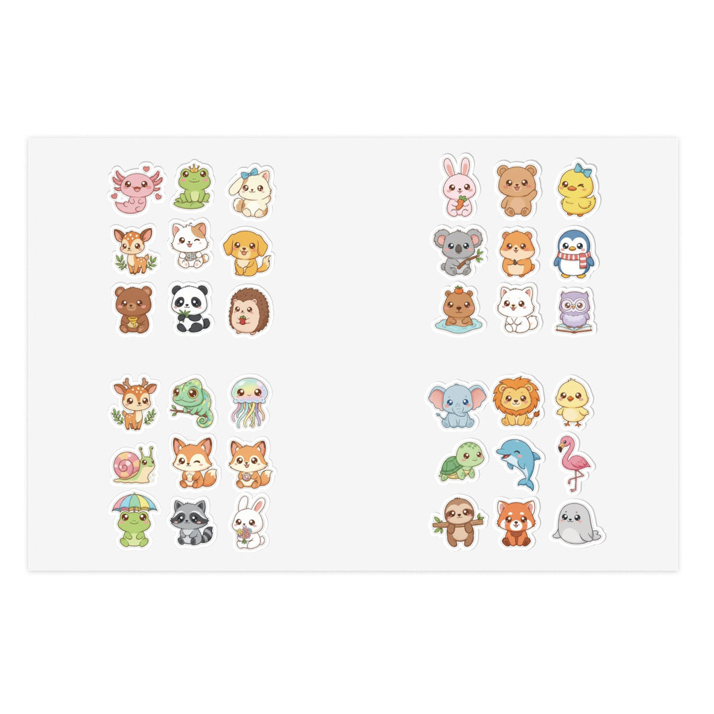 Cute Mini Animal Sticker Sheets | Adorable Planner & Scrapbook Decals