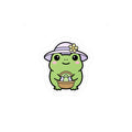 Cute Frog with Easter Basket Sticker