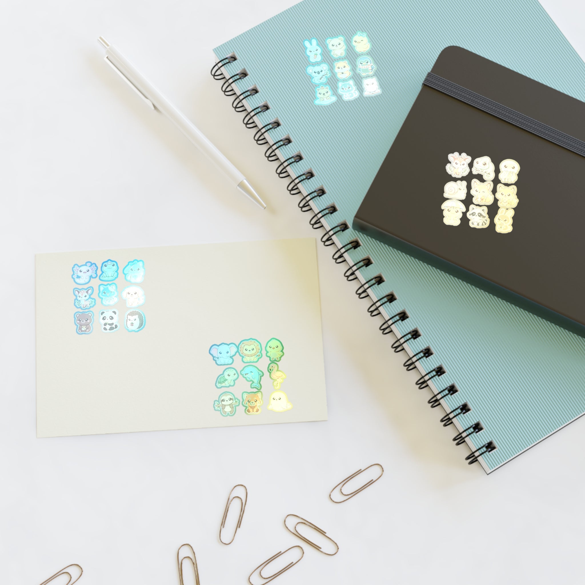 Cute Mini Animal Sticker Sheets | Adorable Planner & Scrapbook Decals
