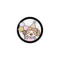 Cute Party Girl Kiss-Cut Sticker | Birthday Balloon Laptop Decal