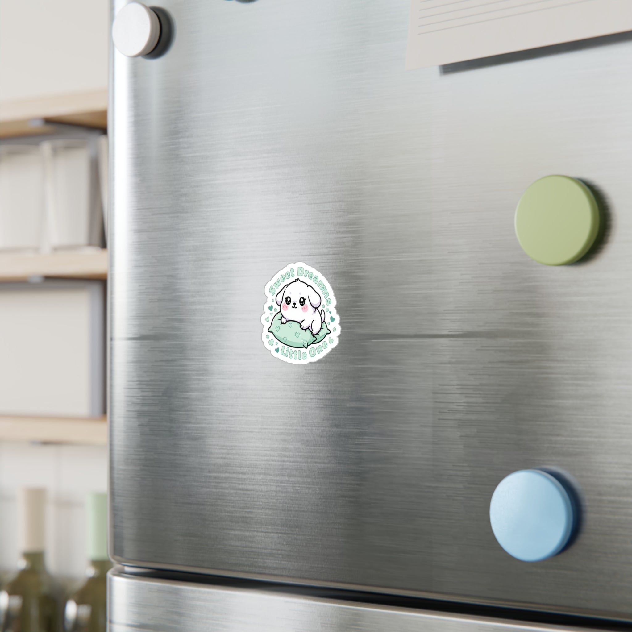 Sweet Dreams Puppy Sticker – Baby Bunny Kiss-Cut Sticker
