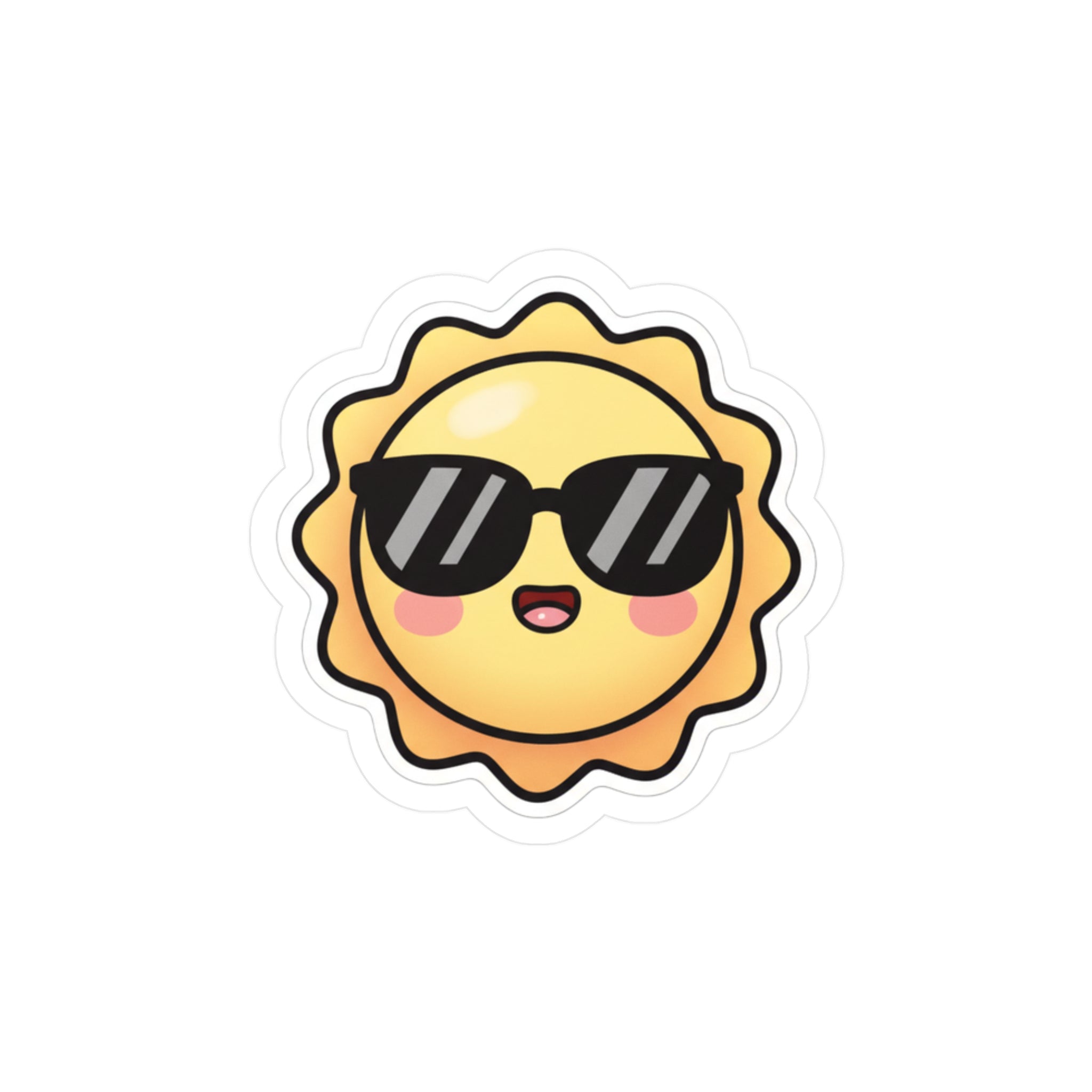Sun With Sunglasses Sticker