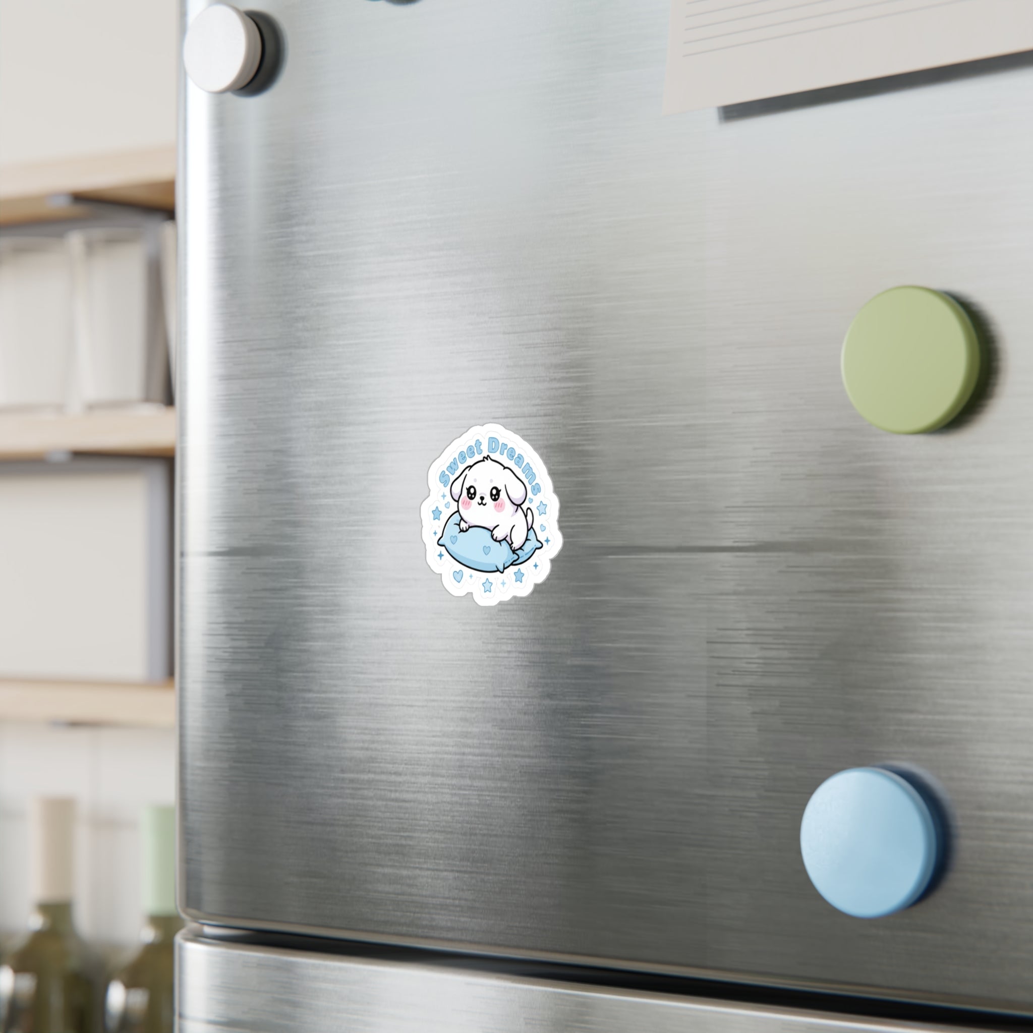 Sweet Dreams Puppy Sticker — Cute Kiss-Cut Laptop/Planner Decal