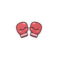 Cute Kawaii Boxing Gloves Sticker | Kiss-Cut Laptop Decal