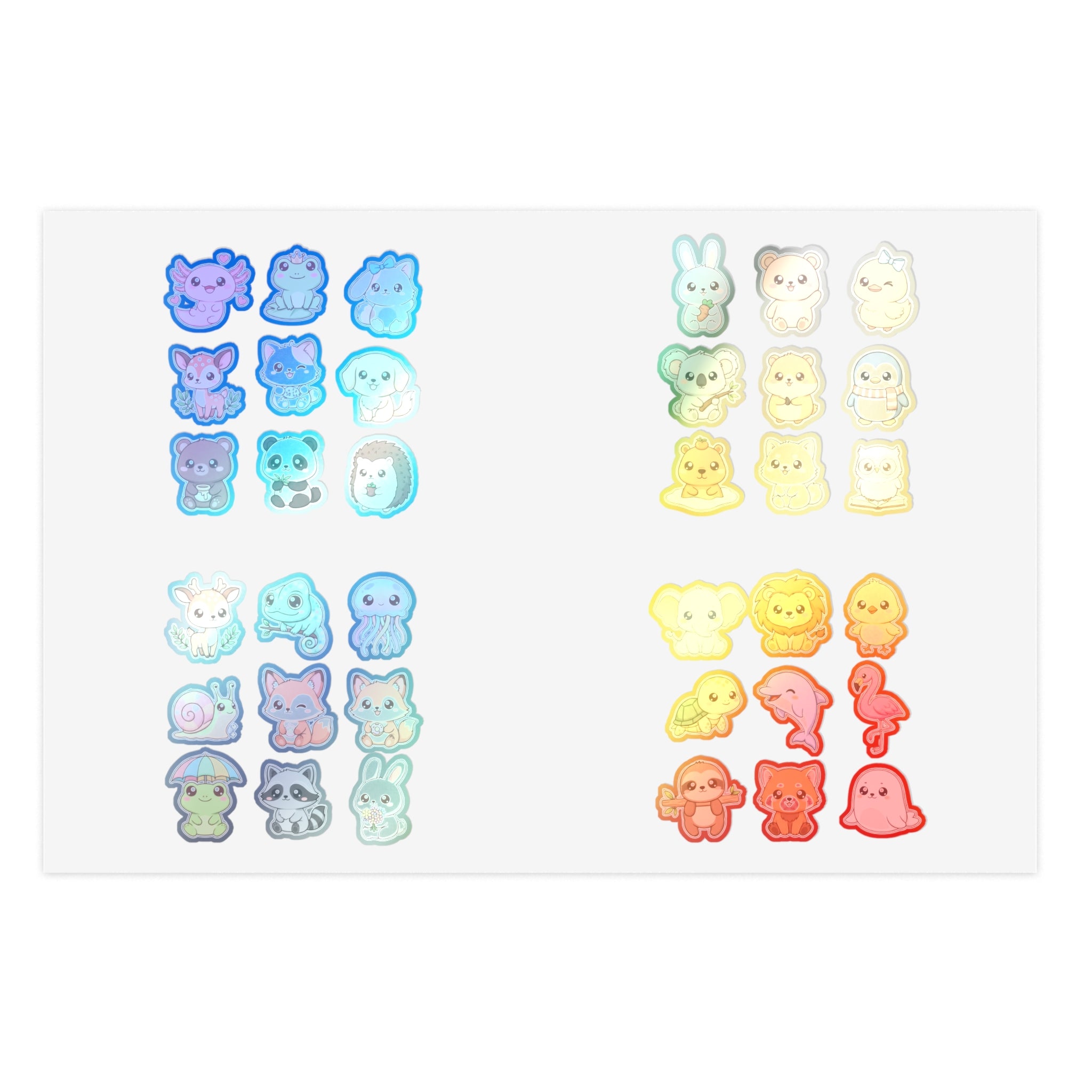 Cute Mini Animal Sticker Sheets | Adorable Planner & Scrapbook Decals