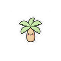 Cute Kawaii Palm Tree Sticker | Tropical Laptop Decal
