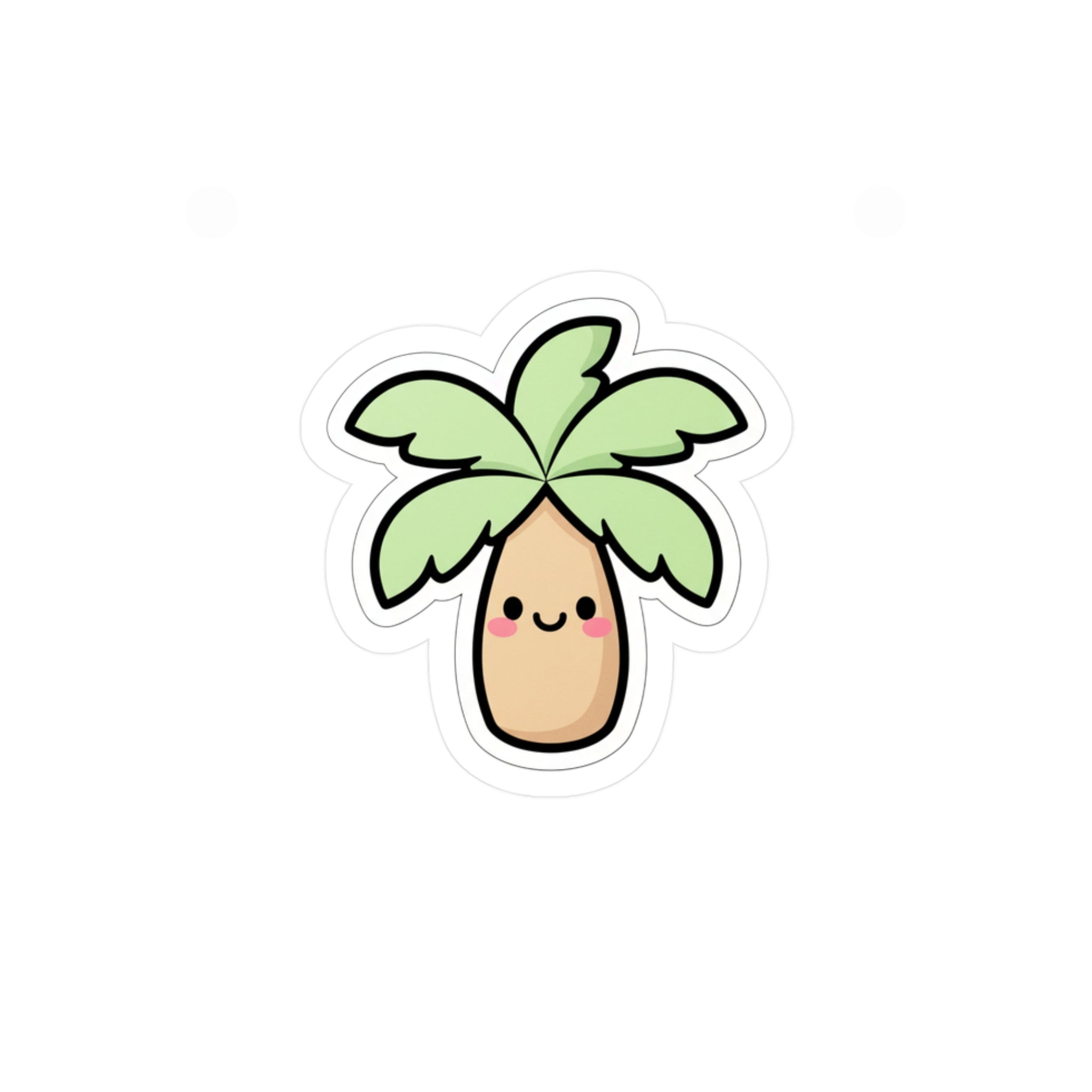 Cute Kawaii Palm Tree Sticker | Tropical Laptop Decal