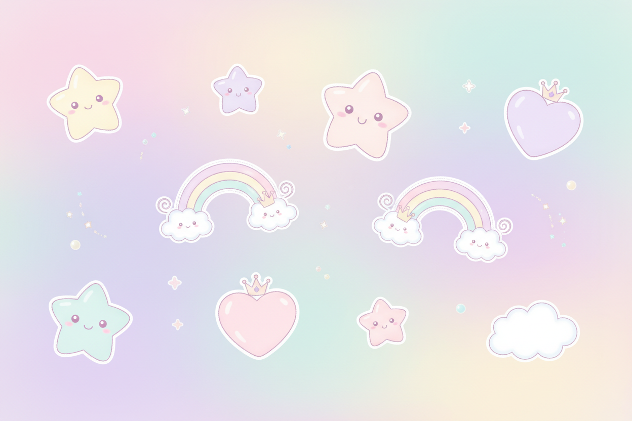 Kawaii Pastel Banner